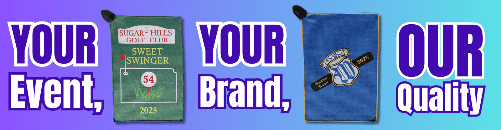 Custom Golf Towels Banner Final New