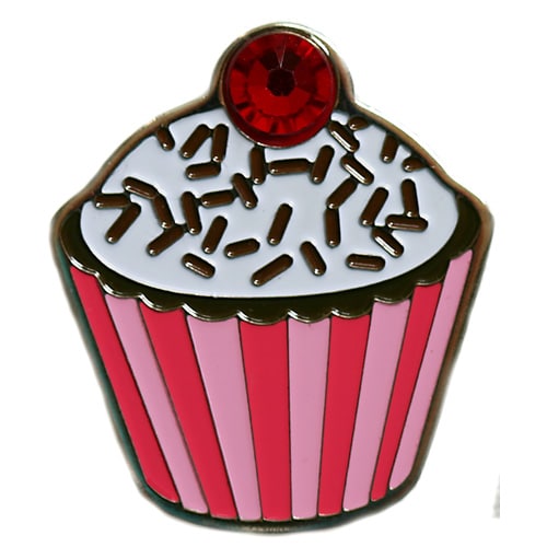 Swarovski Vanilla & Chocolate Bliss Cupcake ball marker