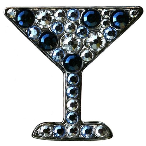 Swarovski Blue Martini ball marker