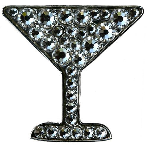 Swarovski Clear Martini ball marker