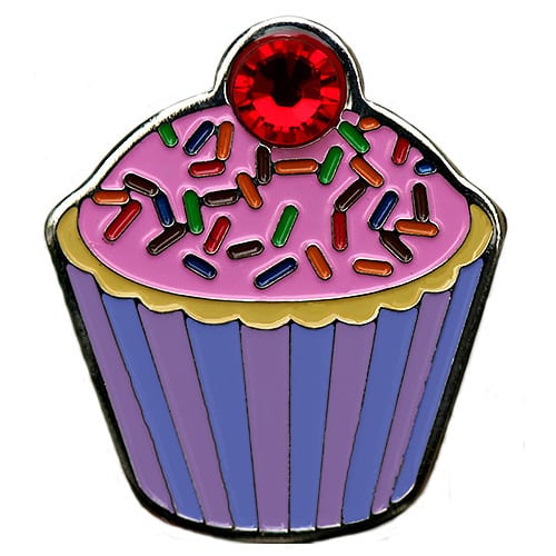 Swarovski Strawberry Passion cupcake ball marker