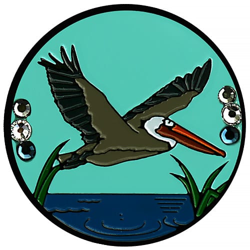 Pelican in Flight golf ball marker