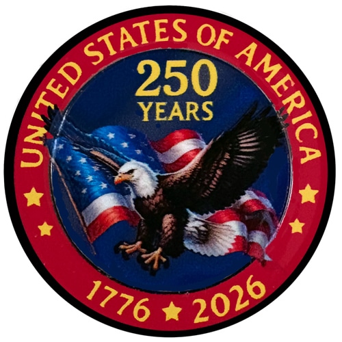 America's 250 Eagle Birthday celebration ball marker