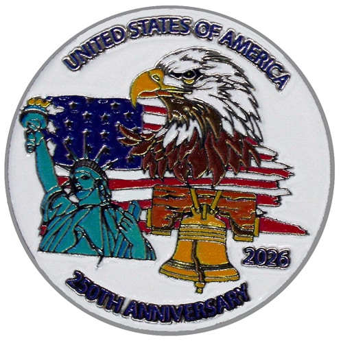 America's 250 Birthday Patriotic ball marker